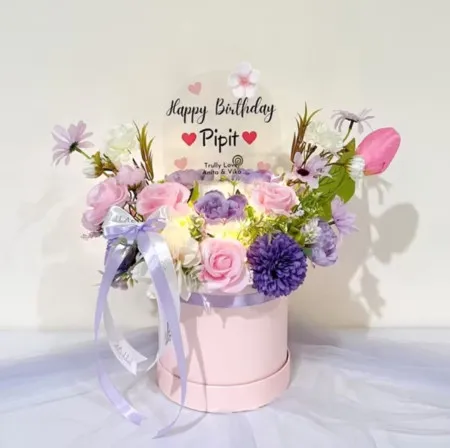 Bloom Box Akrilik Ucapan Ulang Tahun Wonokromo Surabaya